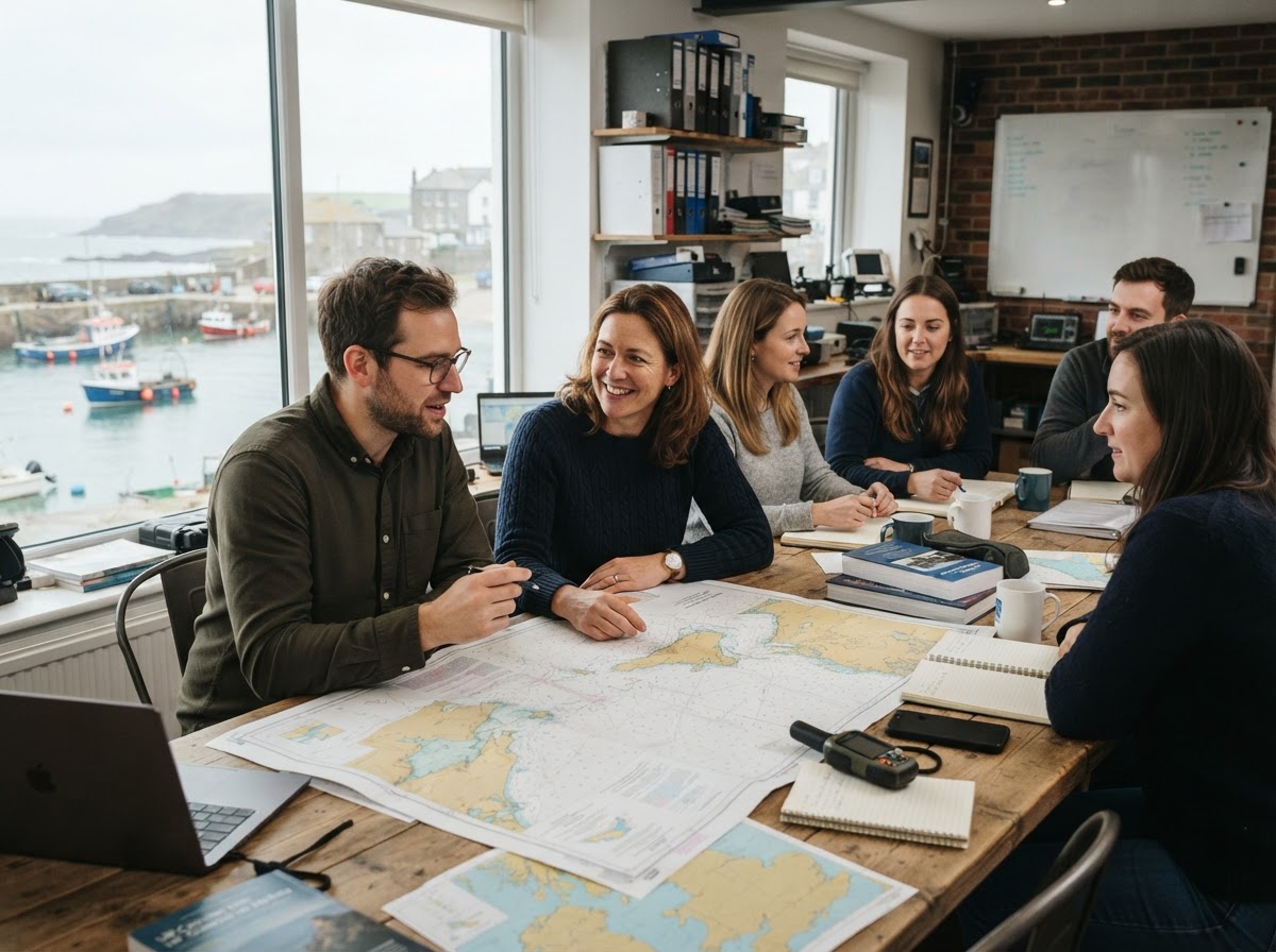 Morefish team reviewing predictive analytics and risk models